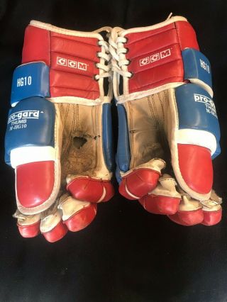 CCM Hockey Gloves - Winnipeg Jets - Vintage 3