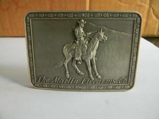 The Marling Firearms Co.  Sterling Silver Belt Buckle 1983 Limited Edition