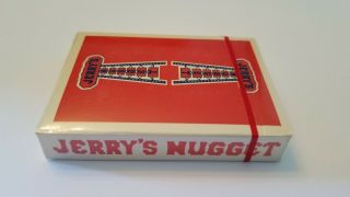 Vintage Authentic Jerry ' s Nugget Casino Playing Cards Set In Wooden Case 10