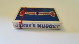 Vintage Authentic Jerry ' s Nugget Casino Playing Cards Set In Wooden Case 5
