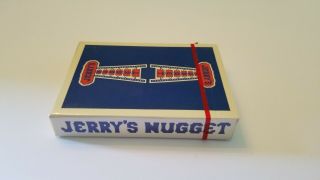 Vintage Authentic Jerry ' s Nugget Casino Playing Cards Set In Wooden Case 6