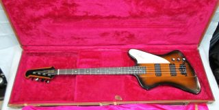 Rare 2001 Gibson Thunderbird Iv Vintage Sunburst 4 String Bass Guitar -