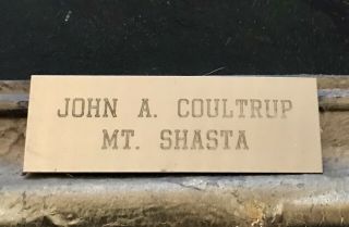 Antique Listed California Artist John A.  Coultrup Mount Shasta Oil Painting 7