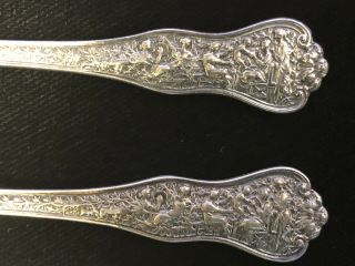 Rare Tiffany Olympian Pat.  Sterling Silver Set of 6 Butter Knife set Pat.  1878 2