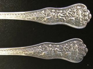 Rare Tiffany Olympian Pat.  Sterling Silver Set of 6 Butter Knife set Pat.  1878 4