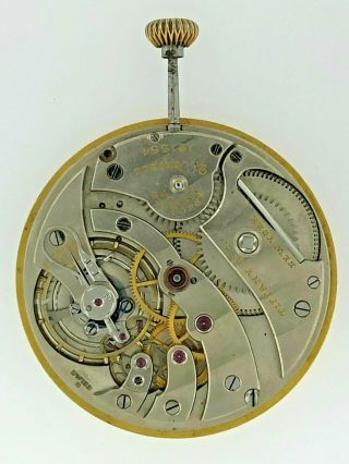 Vintage Tiffany & Co.  Pocket Watch Movement - Or Restoration