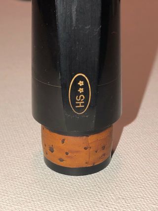 Vintage Selmer Henri Paris Hs Oval Made In France Clarinet Mouthpiece 1.  13mm