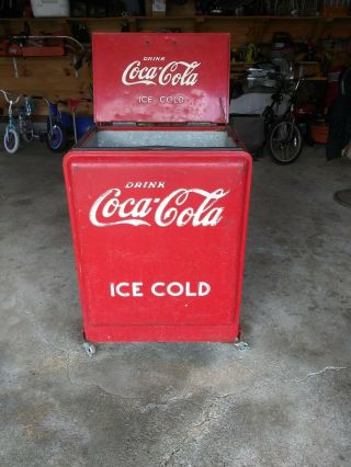 Vintage Coca Cola Ice Chest Rare