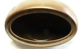 Vintage Ben Seibel Roseville Raymor Brown Bun Warmer Mid Century Ceramic 4