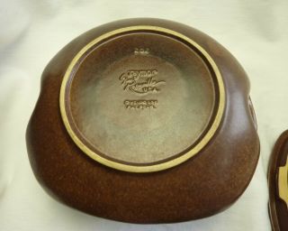 Vintage Ben Seibel Roseville Raymor Brown Bun Warmer Mid Century Ceramic 6