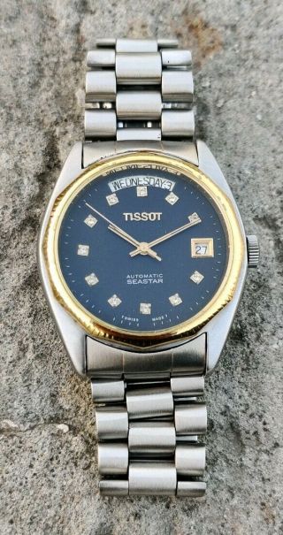 Vintage Tissot Seastar Automatic Movement No.  2836 Swiss Made Men ' s Watch. 3