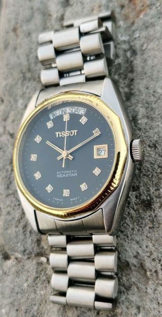 Vintage Tissot Seastar Automatic Movement No.  2836 Swiss Made Men ' s Watch. 4