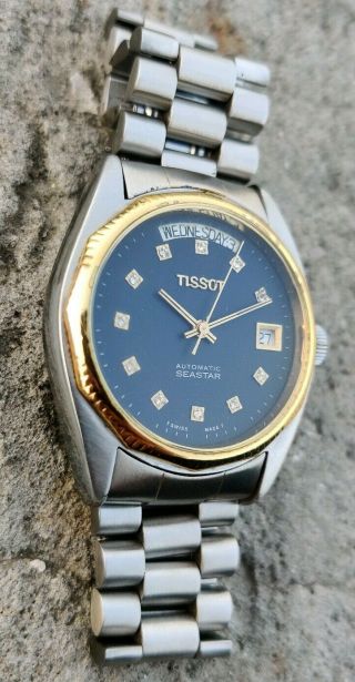 Vintage Tissot Seastar Automatic Movement No.  2836 Swiss Made Men ' s Watch. 5