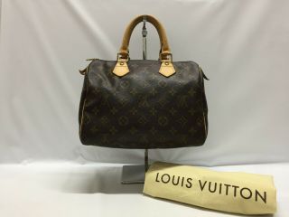Auth Louis Vuitton Monogram Speedy 25 Hand Bag Vintage 9d250260kc