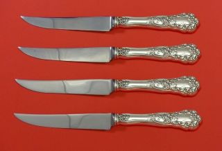 Buttercup By Gorham Sterling Silver Steak Knife Set 4pc Hhws Custom 8 1/2 "