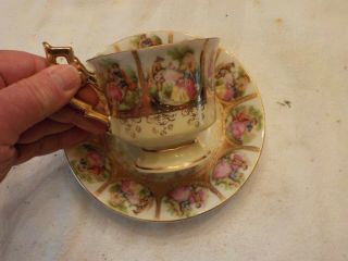 Vintage Victorian Style Cup And Saucer Marked 7552