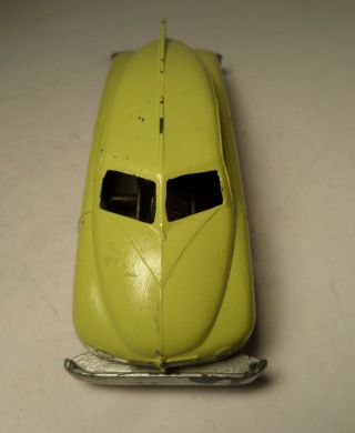 Vintage 30 ' s Toy Solido Die Cast Windup Yellow Art Deco Aero Zeppelin Car Future 5