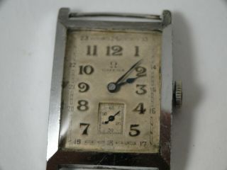 Vintage Silver Omega Wristwatch From 1930´s Early Model