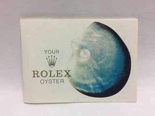 Rolex Your Rolex Oyster Vintage 1970s Booklet In English Rare,