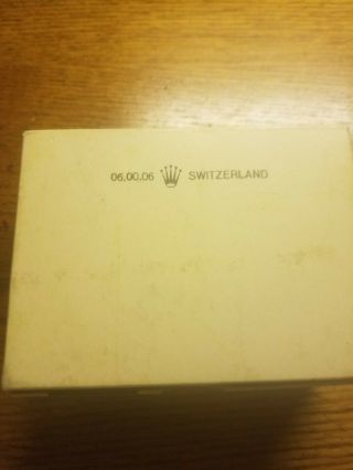 Rare Vintage Rolex box with Certification 3