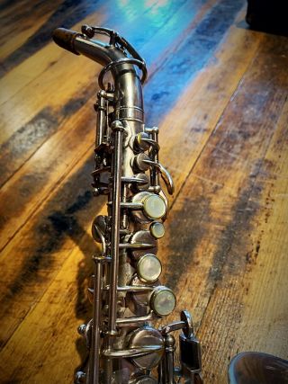 VINTAGE Buescher Curved Soprano Sax Sop Saxophone STUNNING Player Orig. 6