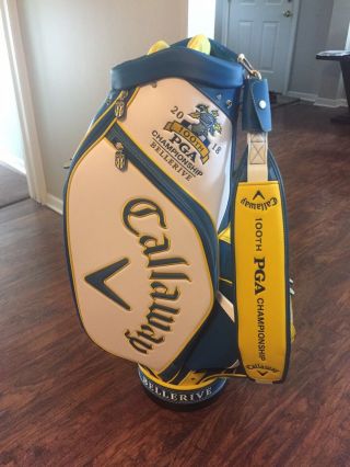 2018 Pga Championship Rare Golf Callaway Staff Bag Bellerive Woods Koepka Tour