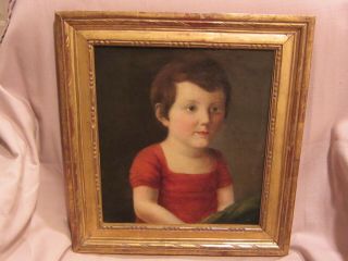 Rare Estate Antique Oil Painting 19th Century Child Portrait French King?