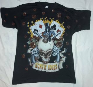 Vintage Guns N Roses Shirt 80s Pearl Jam Nirvana Rock Punk
