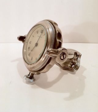 Antique 1910’s 20s 30s Waltham Automobile Dash Wind Up Car Clock Look & Read