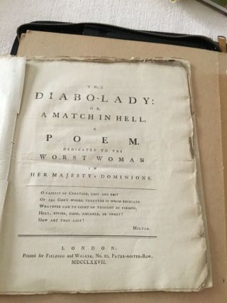 Rare First Edition Books,  Seven Books Of The Diaboliad Series 1777