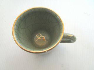 Vintage Soma Yaki Japanese 21 Piece Tea / Coffee Set,  Double Walled,  Japan 6