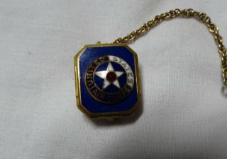 WWII US Army Air Corps Sweetheart Chain Pin 2 Piece 1/20 10k GF Wing 2