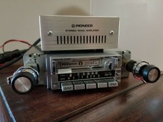 Vintage Pioneer Kpx - 9000 Component Cassette Car Stereo With Gm - 40 Amp.