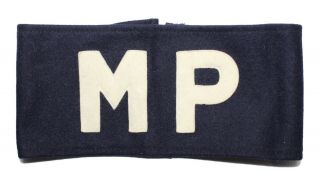 Us Wwii Mp Military Police Wool Armband