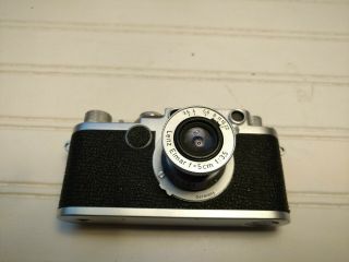 Vintage Leica IIf 35mm Rangefinder Camera No.  572383 Elmar 5cm 1:3,  5 Exc Cond 3