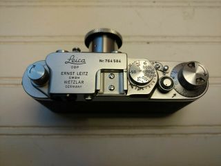 Vintage Leica IIf 35mm Rangefinder Camera No.  572383 Elmar 5cm 1:3,  5 Exc Cond 4