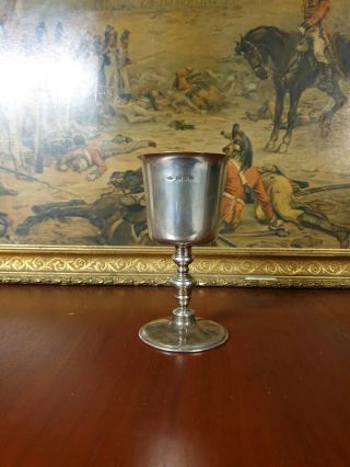 Antique Solid Silver Chalice Goblet Cup - 234g