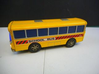 Vintage Tin Toy Bump - N - Go School Bus