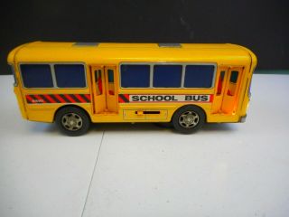 Vintage Tin Toy Bump - n - Go School Bus 3
