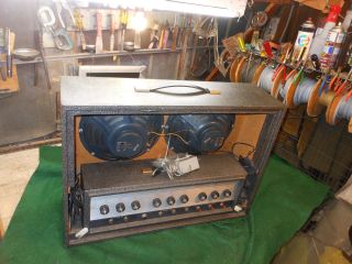 Vintage 60s Silvertone Twin Twelve Model 1484 Rare Jensen Foot pedal 10