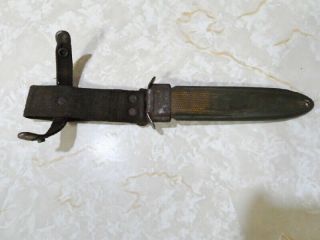 Wwii U.  S.  M8a1 Knife Scabbard With Belt Hanger Removed Most Likely By Paratrooper
