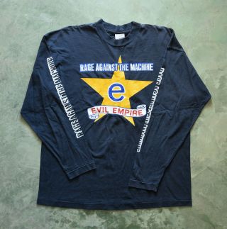 Ratm Vintage Rage Against The Machine T Shirt Evil Empire Promo Rap Metal Xl Sz