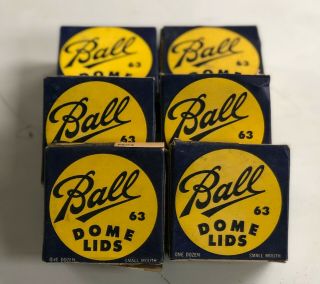 72 Ea Old Stock Ball 63 Canning Jar Dome Lids