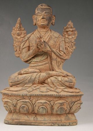 Chinese Old Bronze Hand Casting Buddha Statue Spiritual Gift Decoration