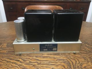Fisher 70 AZ Tube Amplifier rare Square Early Type 4