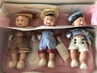 Madame Alexander Three Little Pigs Doll Set (mib)