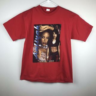Vintage Aaliyah Memorial Bootleg Rap Hip Hop R&b T - Shirt Men’s Size Xl