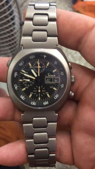 Vintage Sinn Men’schronograph S/steel Wristwatch Ref.  140/42 Great