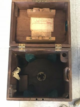 Antique W.  &L.  E.  Gurley Surveyor Transit In Dove Tailed Box 11