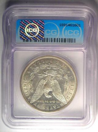 1884 - S Morgan Silver Dollar $1 - ICG AU58 - Rare Date in AU58 - $2,  760 Value 3